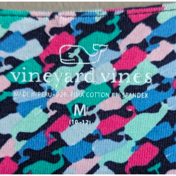 Vineyard Vines Swimming Whales Tisbury Stretch Knit Dress | Girls Size M (10–12) - Picture 7 of 9